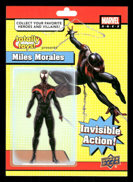 Miles Morales 2020 Upper Deck Marvel Ages Totally Toys Front of Card