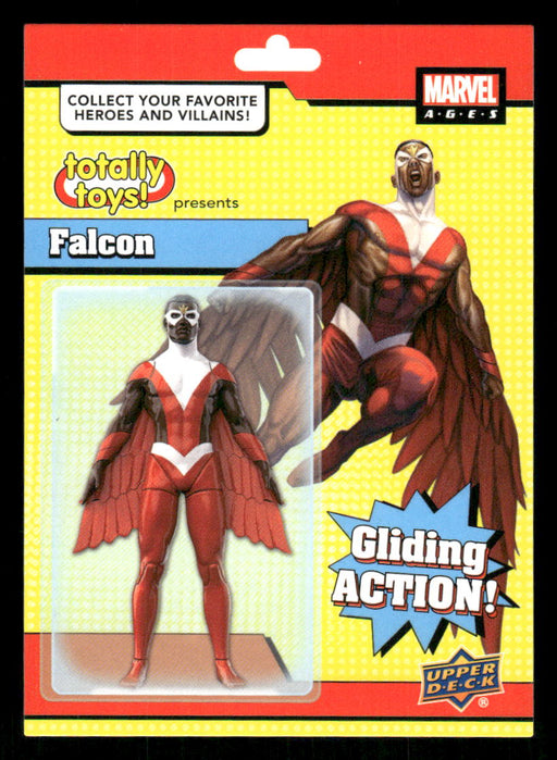 Falcon 2020 Upper Deck Marvel Ages Totally Toys Front of Card