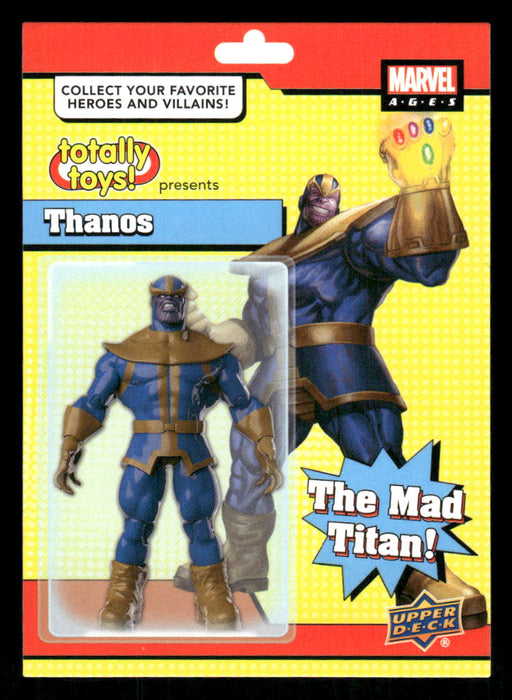 Thanos 2020 Upper Deck Marvel Ages Totally Toys Front of Card