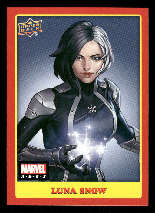 Luna Snow 2020 Upper Deck Marvel Ages Base Front of Card