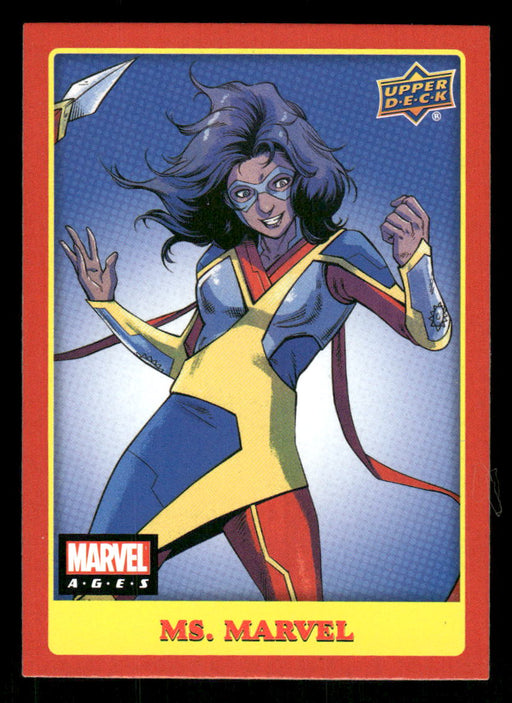 Ms. Marvel 2020 Upper Deck Marvel Ages Base Front of Card