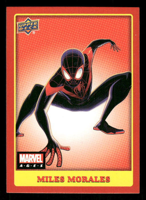 Miles Morales 2020 Upper Deck Marvel Ages Base Front of Card