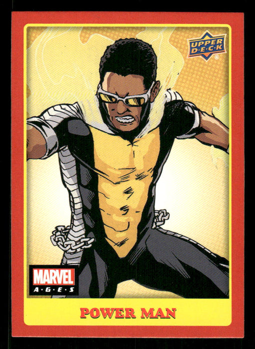 Power Man 2020 Upper Deck Marvel Ages Base Front of Card