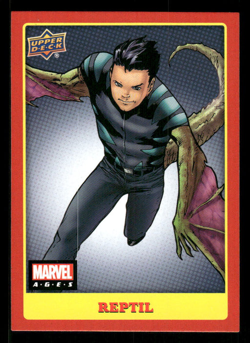 Reptil 2020 Upper Deck Marvel Ages Base Front of Card