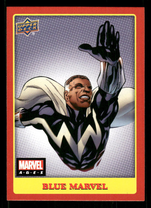 Blue Marvel 2020 Upper Deck Marvel Ages Base Front of Card