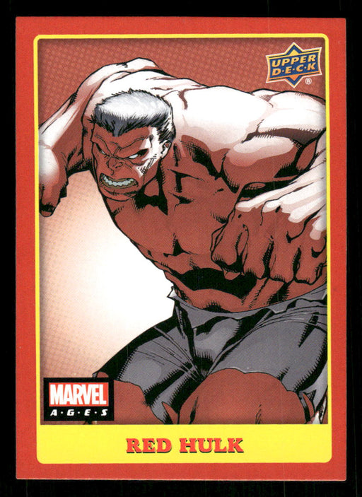 Red Hulk 2020 Upper Deck Marvel Ages Base Front of Card