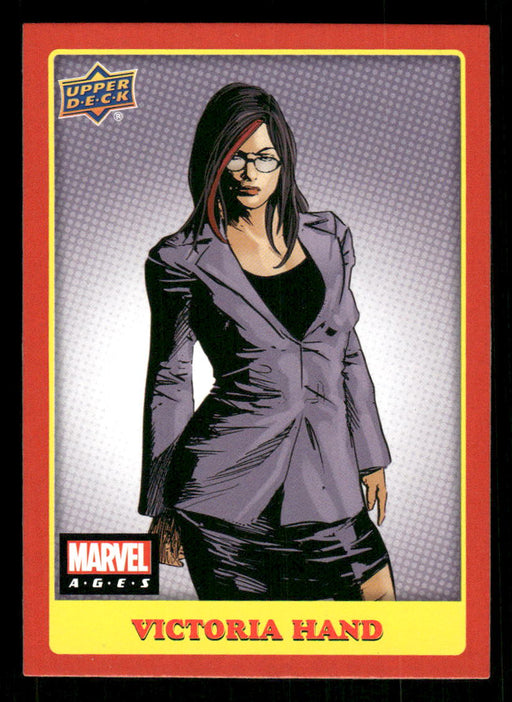 Victoria Hand 2020 Upper Deck Marvel Ages Base Front of Card