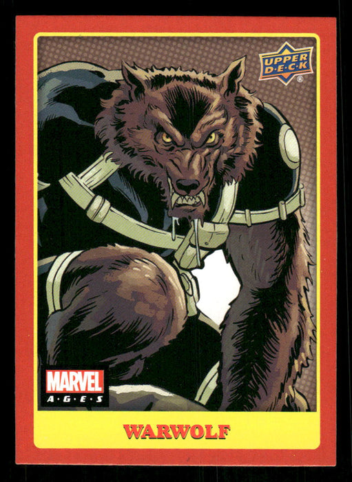 Warwolf 2020 Upper Deck Marvel Ages Base Front of Card