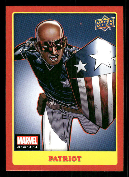 Patriot 2020 Upper Deck Marvel Ages Base Front of Card