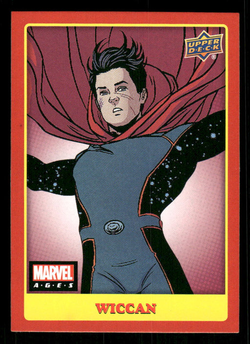 Wiccan 2020 Upper Deck Marvel Ages Base Front of Card