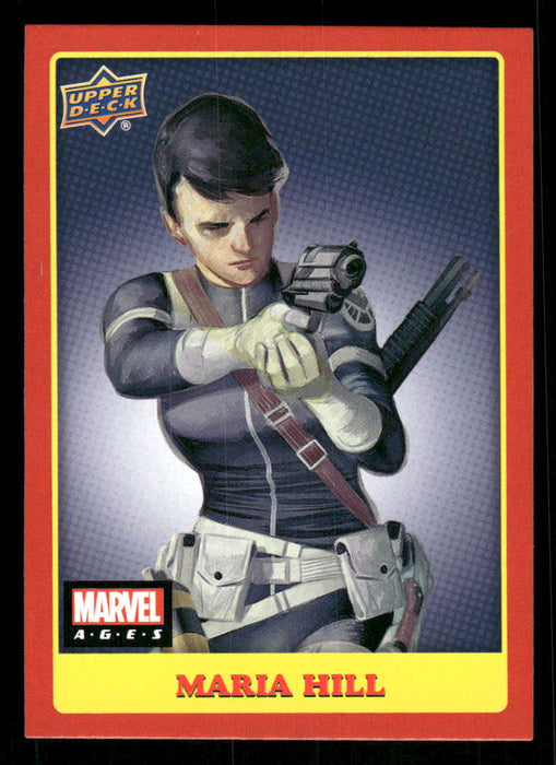 Maria Hill 2020 Upper Deck Marvel Ages Base Front of Card