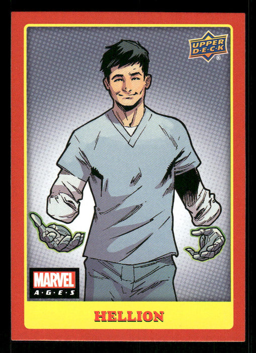 Hellion 2020 Upper Deck Marvel Ages Base Front of Card