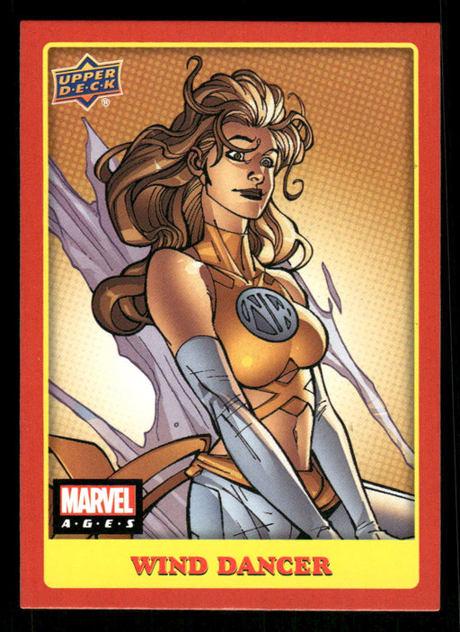 Wind Dancer 2020 Upper Deck Marvel Ages Base Front of Card
