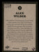 Alex Wilder 2020 Upper Deck Marvel Ages Base Back of Card