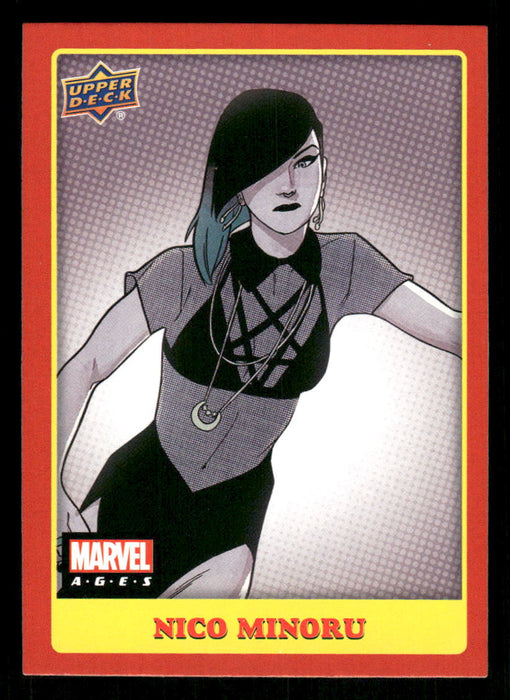 Nico Minoru 2020 Upper Deck Marvel Ages Base Front of Card