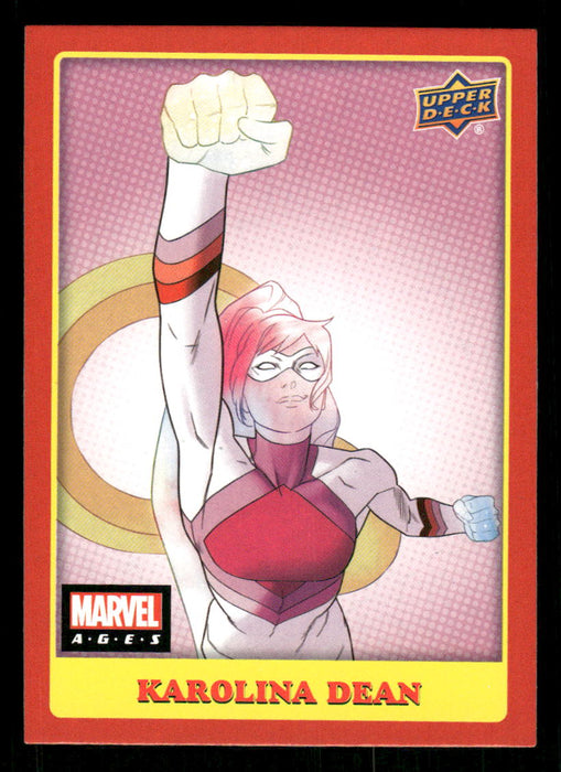 Karolina Dean 2020 Upper Deck Marvel Ages Base Front of Card