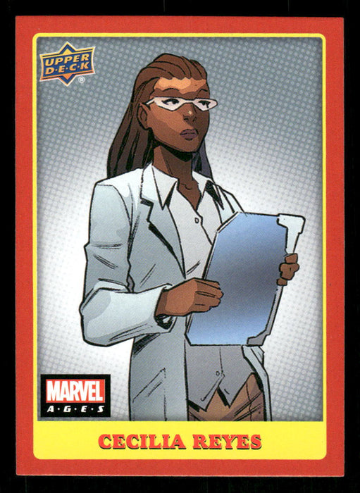 Cecilia Reyes 2020 Upper Deck Marvel Ages Base Front of Card