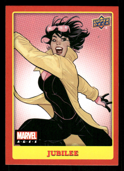 Jubilee 2020 Upper Deck Marvel Ages Base Front of Card