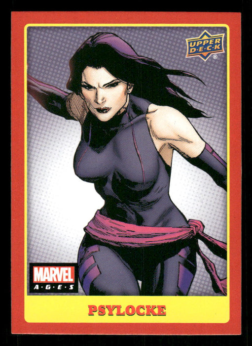 Psylocke 2020 Upper Deck Marvel Ages Base Front of Card