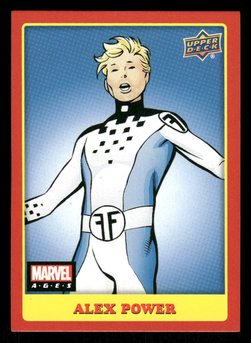 Alex Power 2020 Upper Deck Marvel Ages Base Front of Card