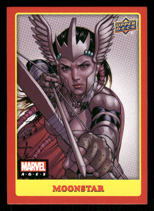 Moonstar 2020 Upper Deck Marvel Ages Base Front of Card