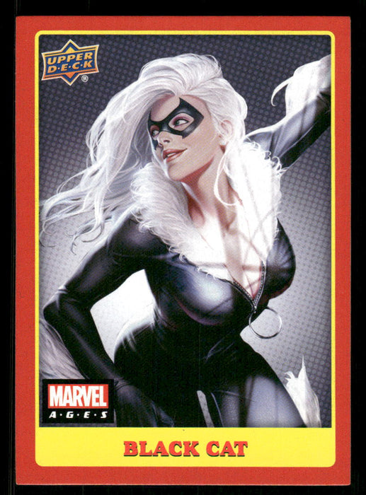 Black Cat 2020 Upper Deck Marvel Ages Base Front of Card