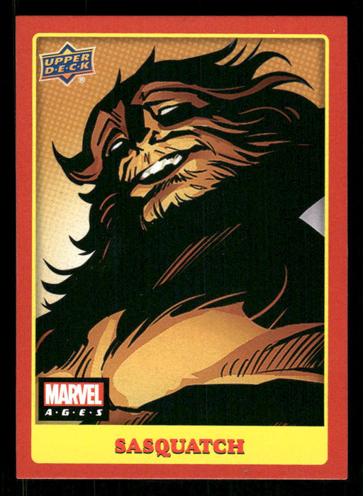 Sasquatch 2020 Upper Deck Marvel Ages Base Front of Card