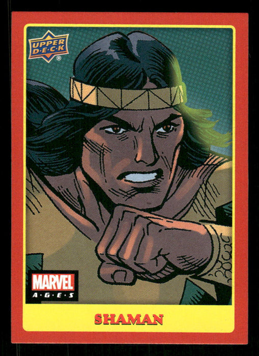 Shaman 2020 Upper Deck Marvel Ages Base Front of Card