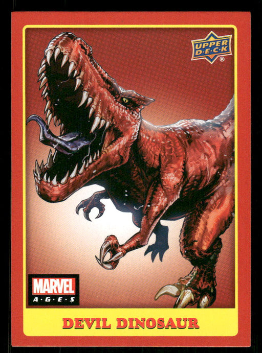 Devil Dinosaur 2020 Upper Deck Marvel Ages Base Front of Card