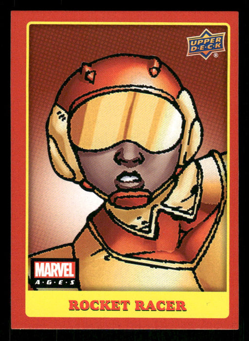 Rocket Racer 2020 Upper Deck Marvel Ages Base Front of Card