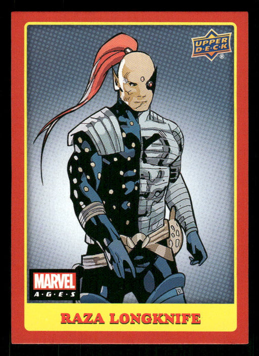 Raza Longknife 2020 Upper Deck Marvel Ages Base Front of Card