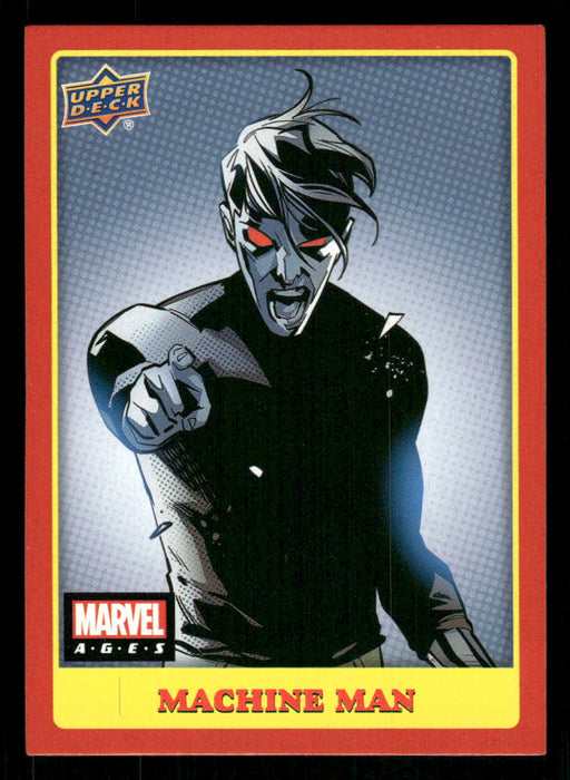 Machine Man 2020 Upper Deck Marvel Ages Base Front of Card