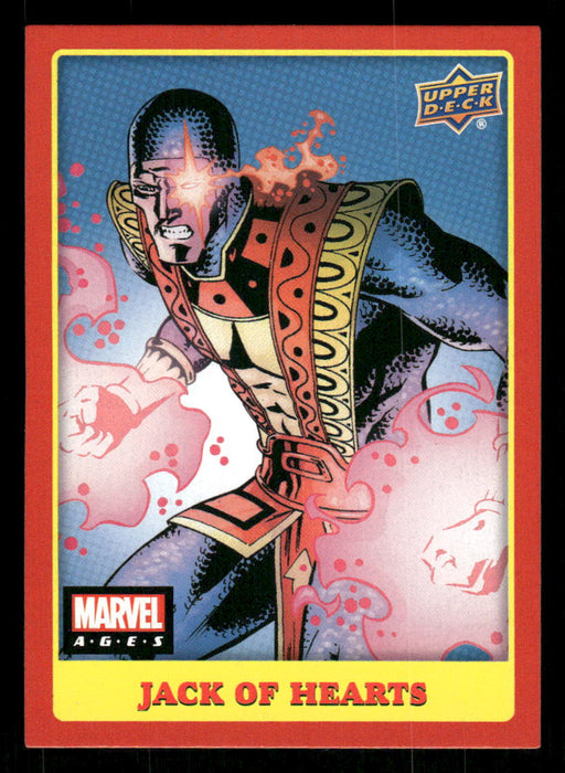 Jack of Hearts 2020 Upper Deck Marvel Ages Base Front of Card