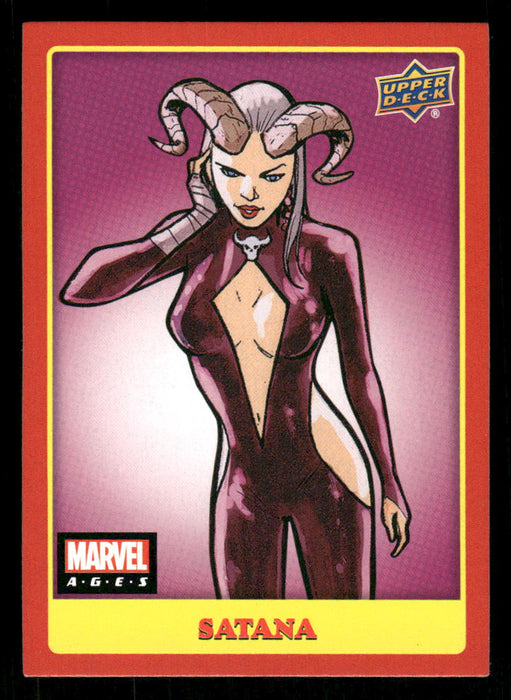 Satana 2020 Upper Deck Marvel Ages Base Front of Card