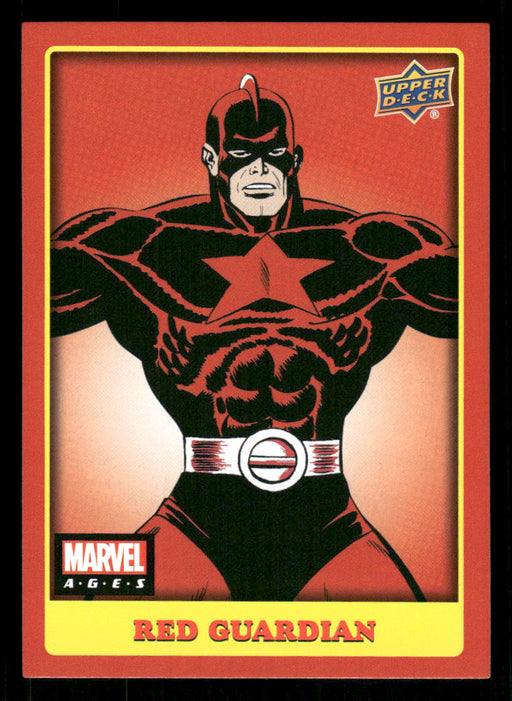 Red Guardian 2020 Upper Deck Marvel Ages Base Front of Card