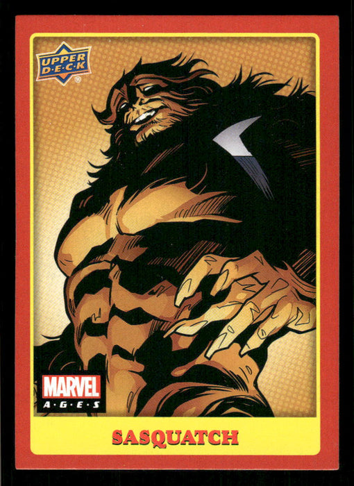 Sasquatch 2020 Upper Deck Marvel Ages Base Front of Card