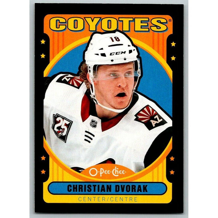 2021-22 O-Pee-Chee Black Border (UD OPC) Retro Christian Dvorak 072/100 Arizona - Collectible Craze America