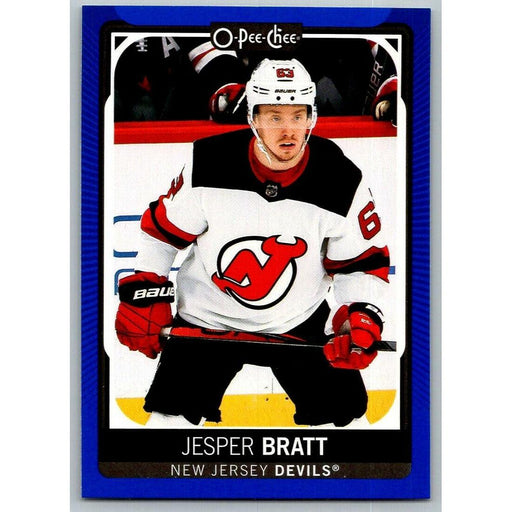 2021-22 O-Pee-Chee Blue Border (UD OPC) Jesper Bratt New Jersey Devils #98 - Collectible Craze America