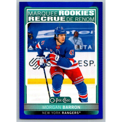 2021-22 O-Pee-Chee Blue Border (UD OPC) Marquee Rookies Morgan Barron RC - Collectible Craze America