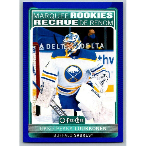 2021-22 O-Pee-Chee Blue Border (UD OPC) Marquee Rookies Ukko-Pekka Luukkonen RC - Collectible Craze America