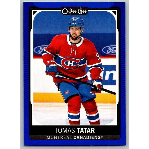 2021-22 O-Pee-Chee Blue Border (UD OPC) Tomas Tatar Montreal Canadiens #158 - Collectible Craze America