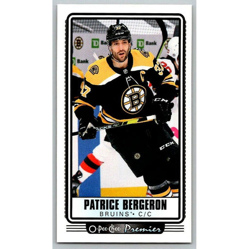 2021-22 O-Pee-Chee Premier Tallboys (Upper Deck OPC) Patrice Bergeron Boston - Collectible Craze America