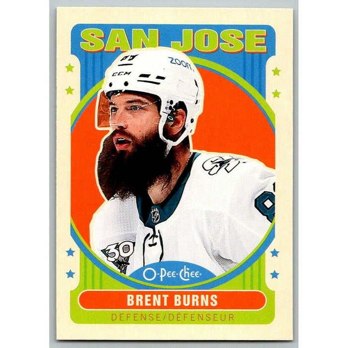 2021-22 O-Pee-Chee Retro (Upper Deck OPC) Brent Burns San Jose Sharks #408 - Collectible Craze America