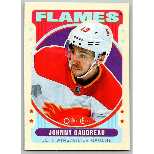 2021-22 O-Pee-Chee Retro (Upper Deck OPC) Johnny Gaudreau Calgary Flames #37 - Collectible Craze America