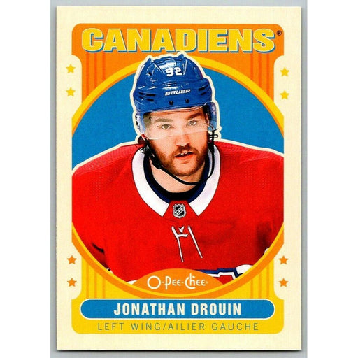 2021-22 O-Pee-Chee Retro (Upper Deck OPC) Jonathan Drouin Montreal Canadiens - Collectible Craze America