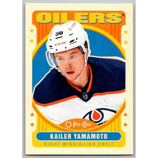 2021-22 O-Pee-Chee Retro (Upper Deck OPC) Kailer Yamamoto Edmonton Oilers #293 - Collectible Craze America