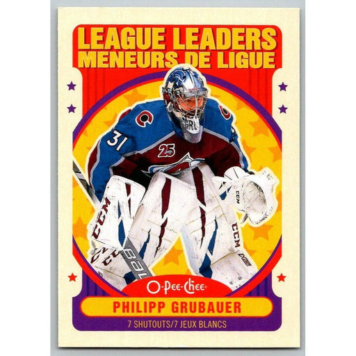 2021-22 O-Pee-Chee Retro (Upper Deck OPC) League Leaders Philipp Grubauer - Collectible Craze America