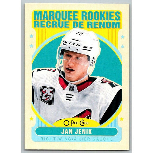 2021-22 O-Pee-Chee Retro (Upper Deck OPC) Marquee Rookies Jan Jenik RC Arizona - Collectible Craze America