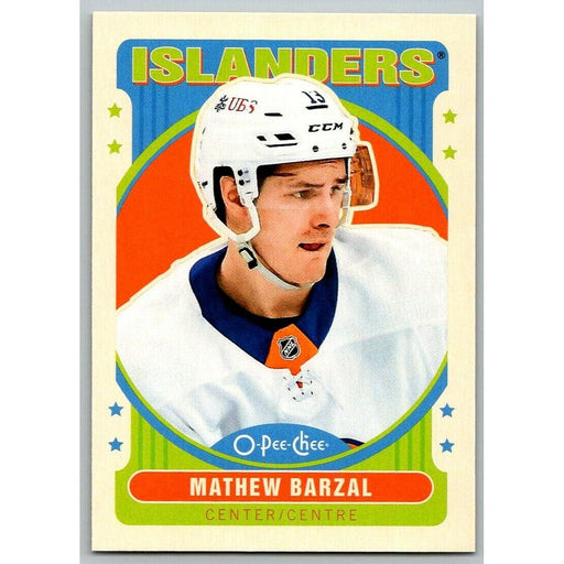 2021-22 O-Pee-Chee Retro (Upper Deck OPC) Mathew Barzal New York Islanders #487 - Collectible Craze America