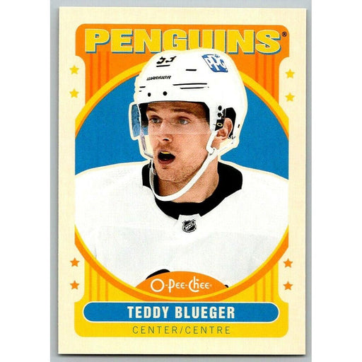 2021-22 O-Pee-Chee Retro (Upper Deck OPC) Teddy Blueger Pittsburgh Penguins #221 - Collectible Craze America